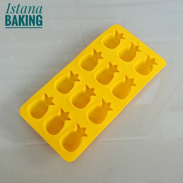 [Istana Baking] Cetakan Coklat Silikon Nanas Es Batu Puding Silicone Mold