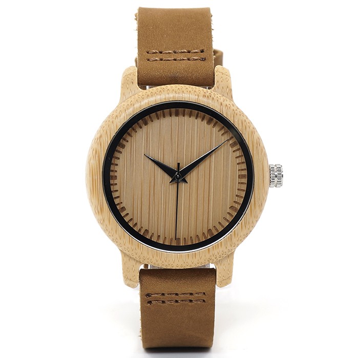 Jam Tangan Bambu A4WS04BR Analog Wanita - A10 - A4WS04BR Brown