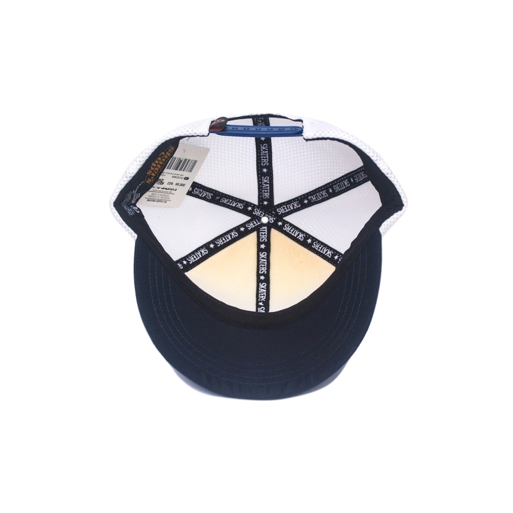 TOPI JARING SKATERS TJ014 NAVI PUTIH