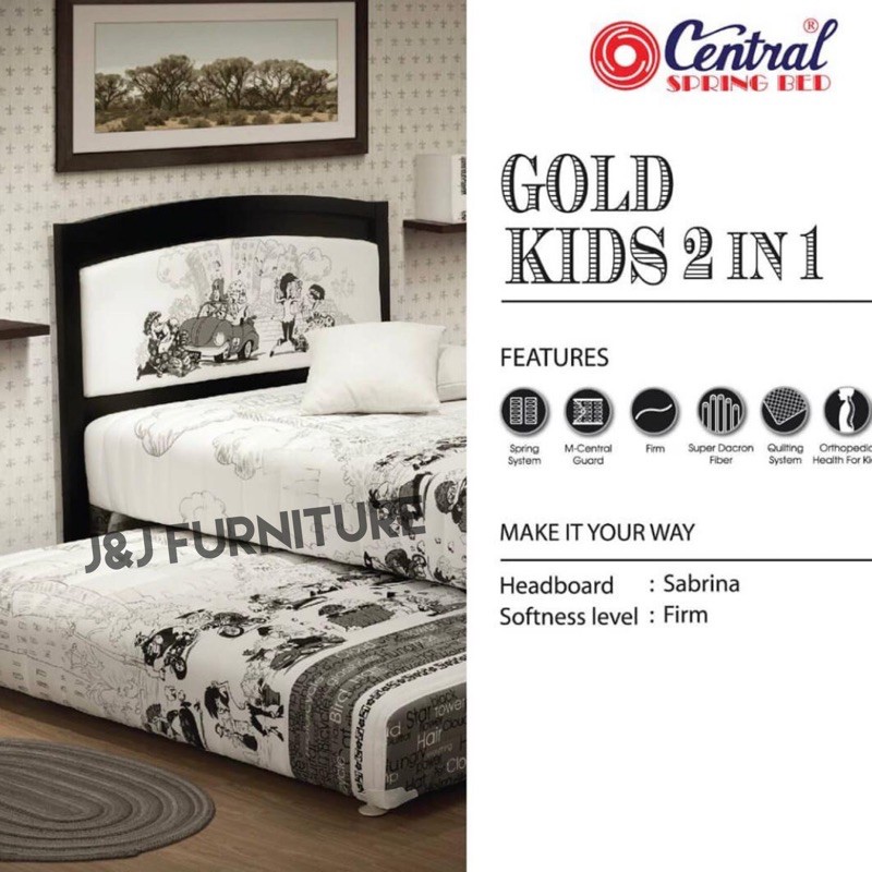 Central springbed 2in1 murah makassar