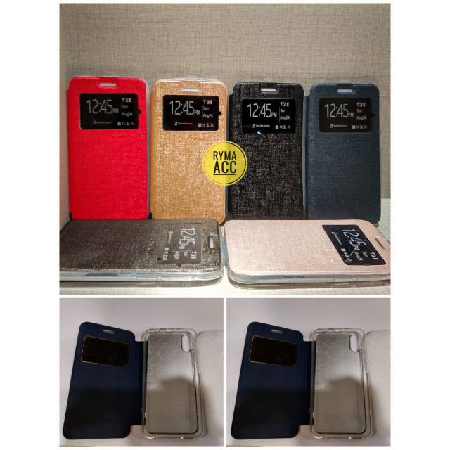 Leather Flip Case Cover Advan S40 4G