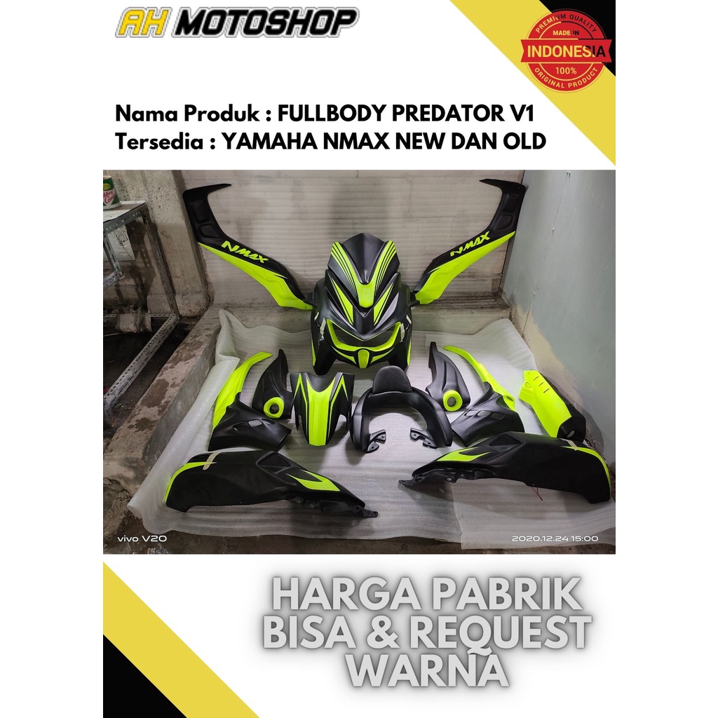 PREDATOR YAMAHA NMAX PREDATOR V2 NMAX NEW 2020 2021 DAN LAMA BISA HITAM STABIO TERLARIS