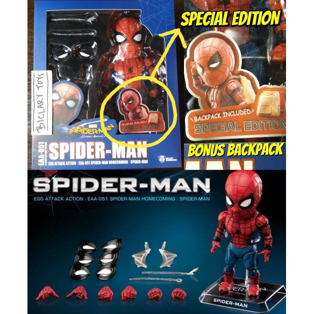 SPECIAL DELUXE ORI Egg Attack Spiderman Homecoming NOT Iron Spider Man