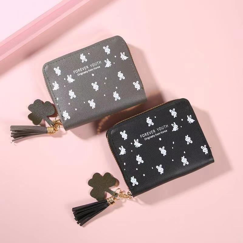 Alibaba1688 Dompet Uang Koin / Kartu Mini Resleting Import