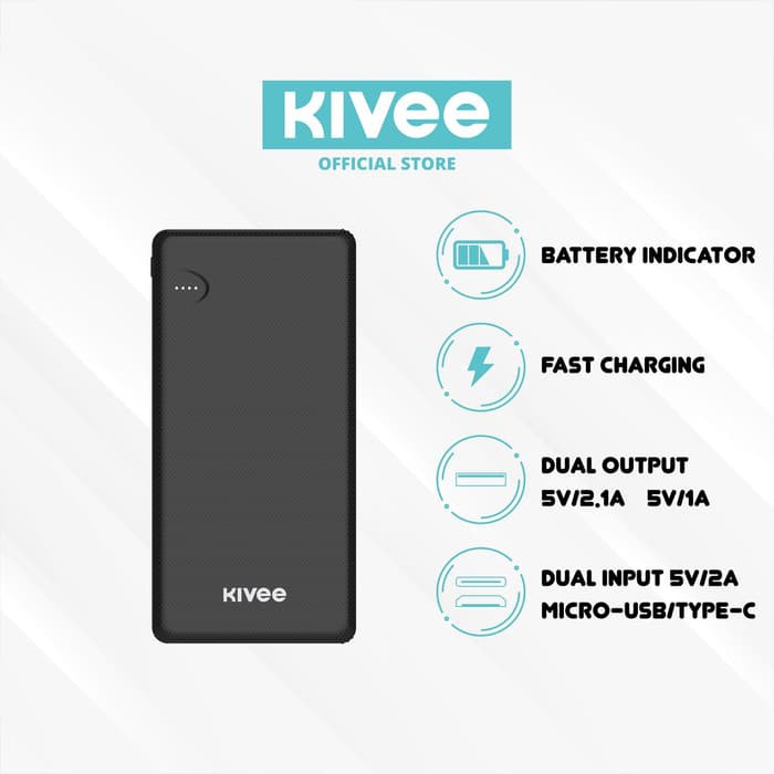 Powerbank Kivee KV PB-25 10000MAh Fast Charger