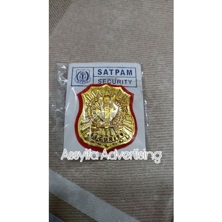 Pin Security/Security/Perlengkapan Satpam