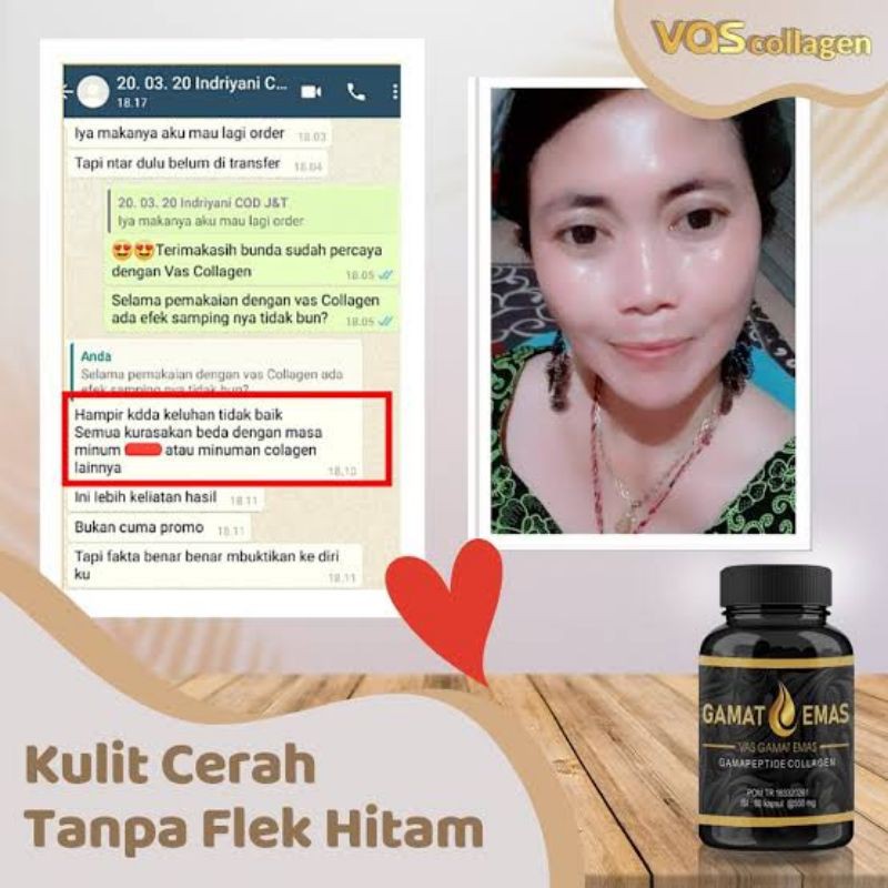 Vas Collagen Gamat Emas Asli Product 100 Original Gamat Emas Vas Skincare Indonesia