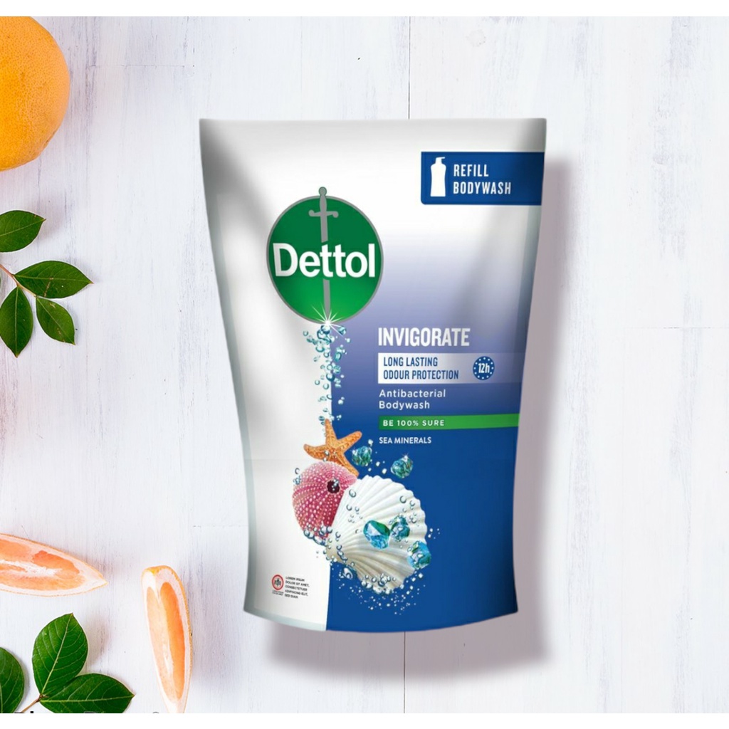 Dettol Body Wash Sabun Mandi Cair 410ML dan Batang isi 3pack