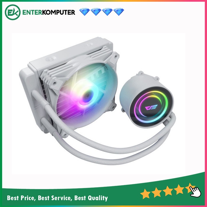 Aigo DarkFlash DX120 RGB - White Edition Liquid Cooler