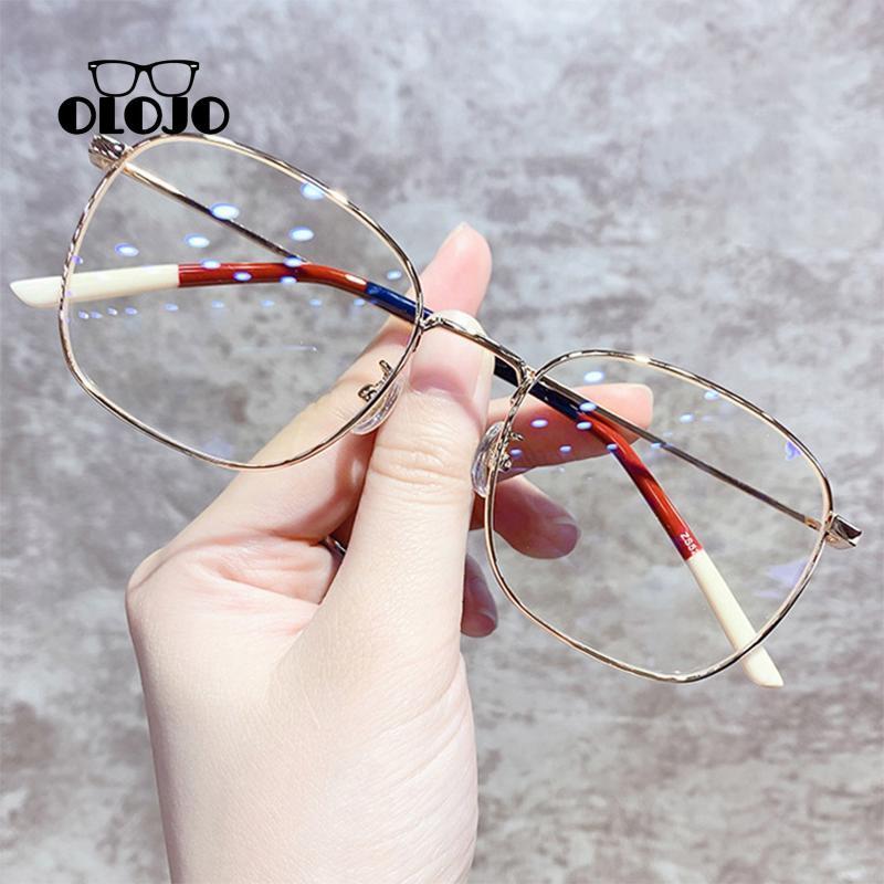 【COD】Frame Kacamata Anti Radiasit Kacamata Anti blue Wanita Korean Gaya Vintage Retro Kaca Mata Anti Biru Eyeglasses ol2