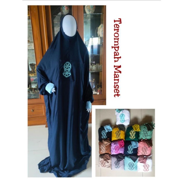 Mukena Hadramaut Yaman Terompah Manset