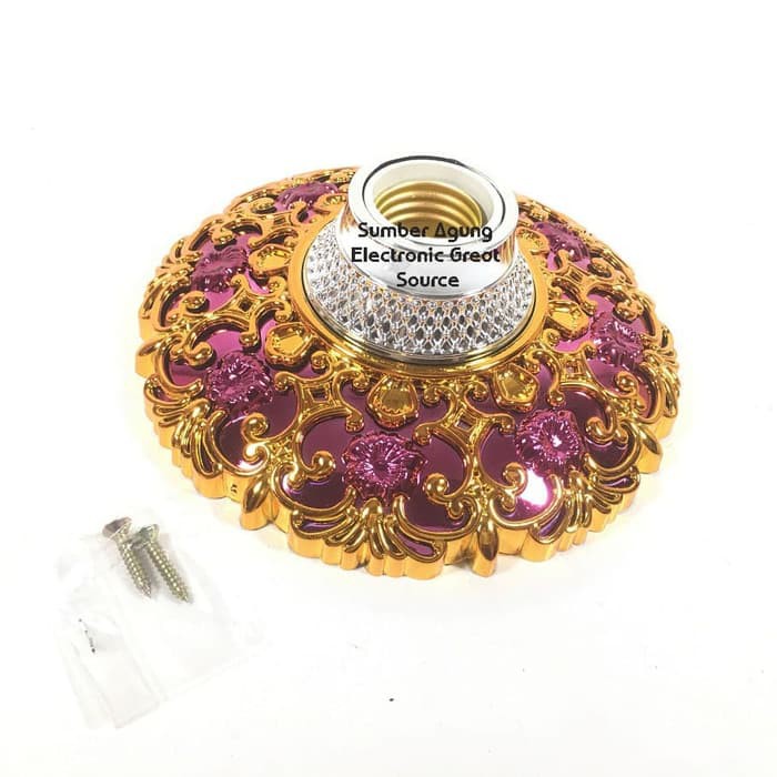 DPL06PHS Dexicon Fiting Plafon Batik Ukir Modern Pink Kuning Gold Jamb