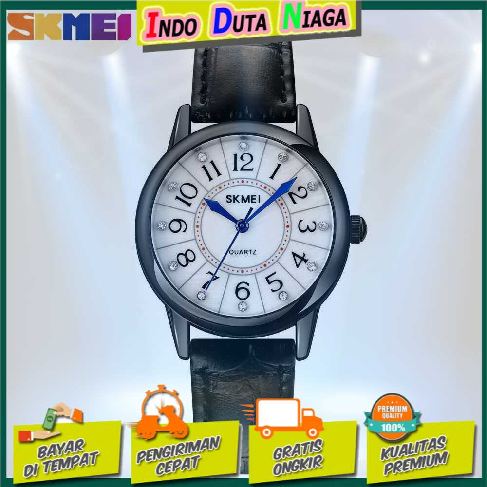 IDN - SKMEI Jam Tangan Analog Wanita Strap Kulit - 1823