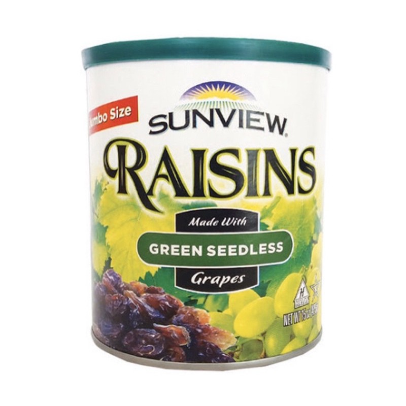 

Sunview raisins green seedless grapes 425 gr