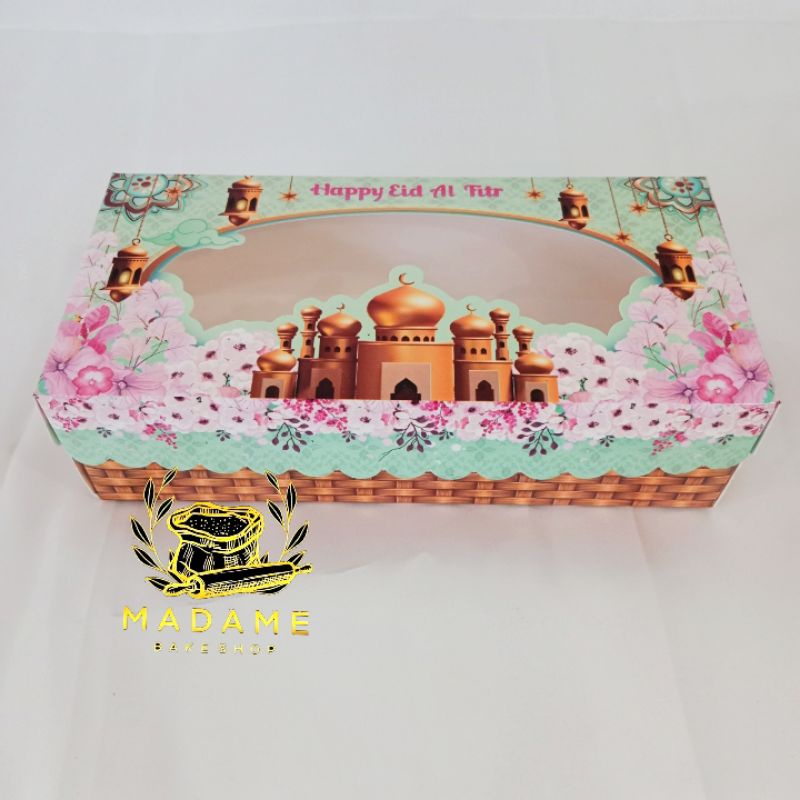 

Box Kotak Kue Idul Fitri / Box Lebaran 'Chandrika Biru'