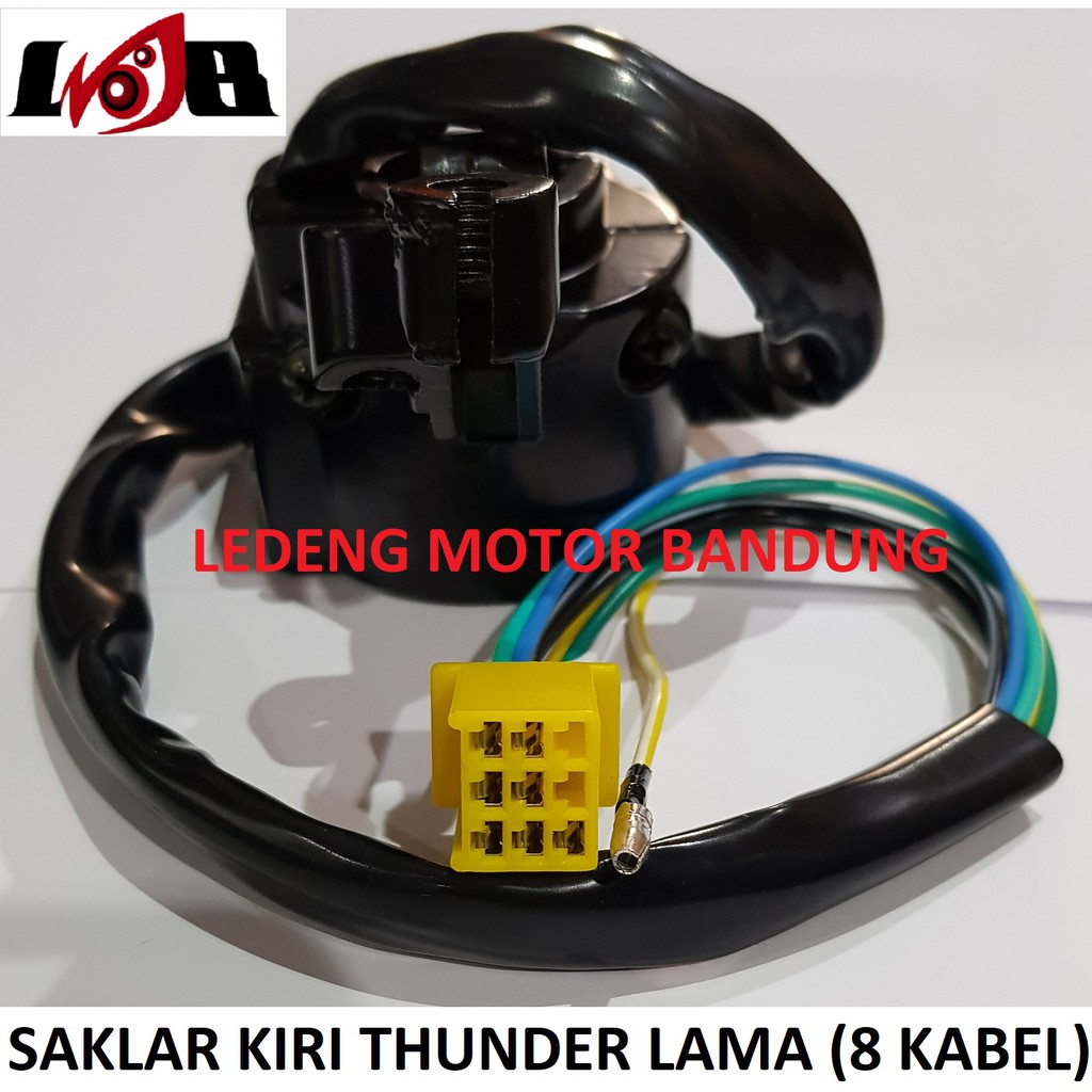 Saklar Kiri Thunder Lama Switch 8 Kabel Tombol Lampu Sen Klakson