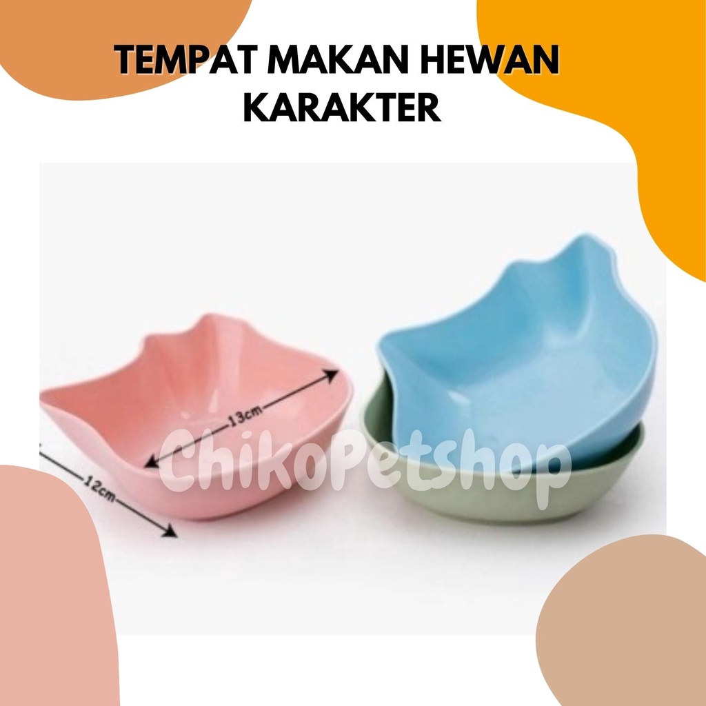 Mangkuk Tempat Makan Kucing Cat Bowl Mp 99 karakter helo kitty