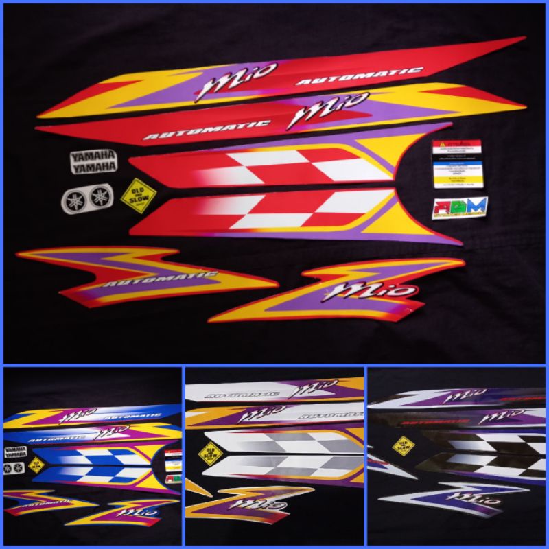 Jual Stiker Striping Mio Sporty Sticker Mio Sporty Bendera Copy Ori Shopee Indonesia