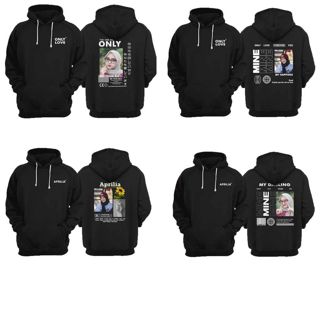 GALERY HOODIE CUSTOM Bahan FLEECE PREMIUM Sablon DTF Design Streetweae Aestetic Bisa Cetak Foto