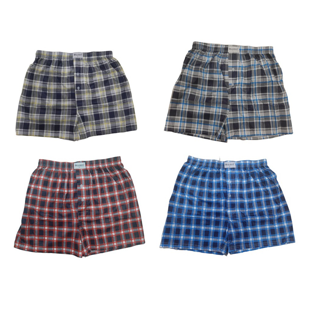 Boxer Pria Motif Kancing Katun /Boxer Pria/Boxer Motif/Boxer Murah / Boxer Santai / Boxer Murah