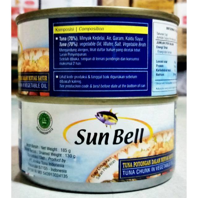 Sun Bell Tuna In Oil 185 gr