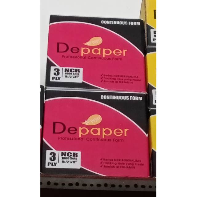 

Ketas komputer kertas continuous form depaper 3 ply