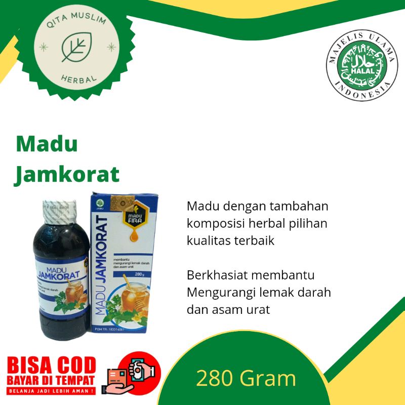 

Madu Jamkorat Fira obat asam urat dan kolesterol