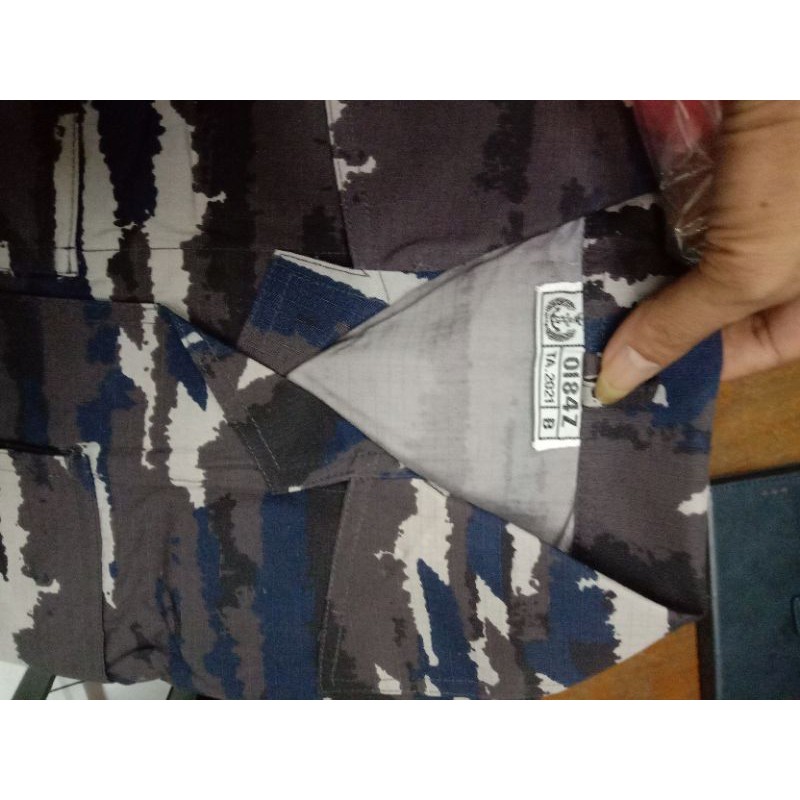 baju pdl loreng kri jatah TNI al 2021