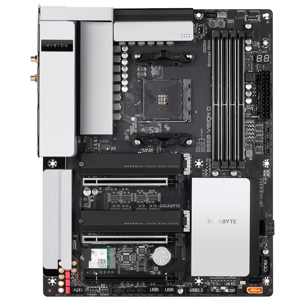 GIGABYTE Motherboard AMD B550 B 550 VISION D