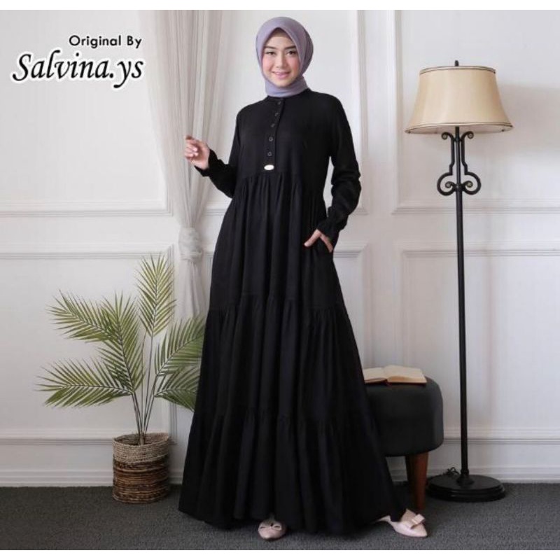 Gamis Jumbo 3L, 4L & 5L Salvina Original Rempel 3 Susun