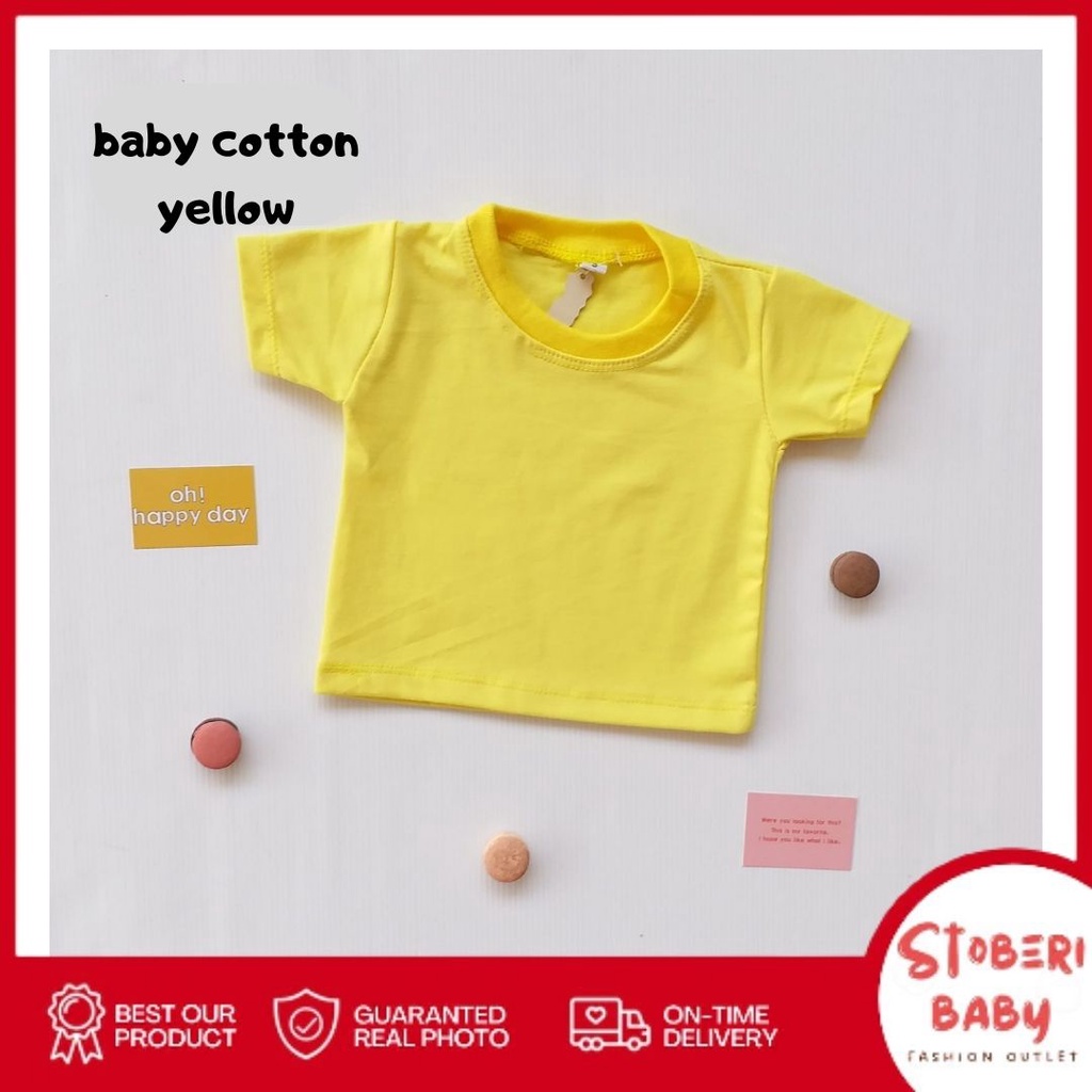 stoberi baby - BABY COTTON Basic Tee Beach Summer Series - Kaos Anak / Atasan Anak / Kaos Bayi / Atasan Bayi