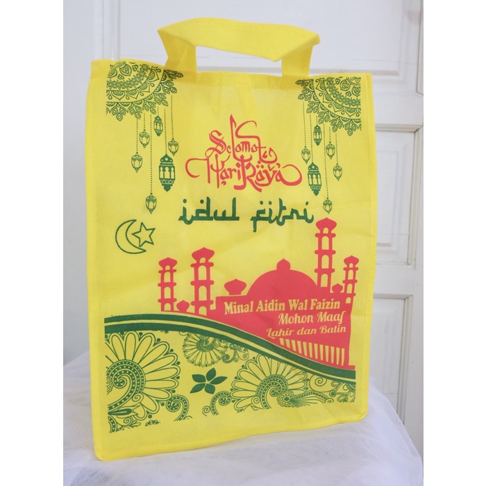 

✨ BISA COD ✨ tas kain idul fitri jahit sisi hampers lebaran size 30x40x18 isi 12