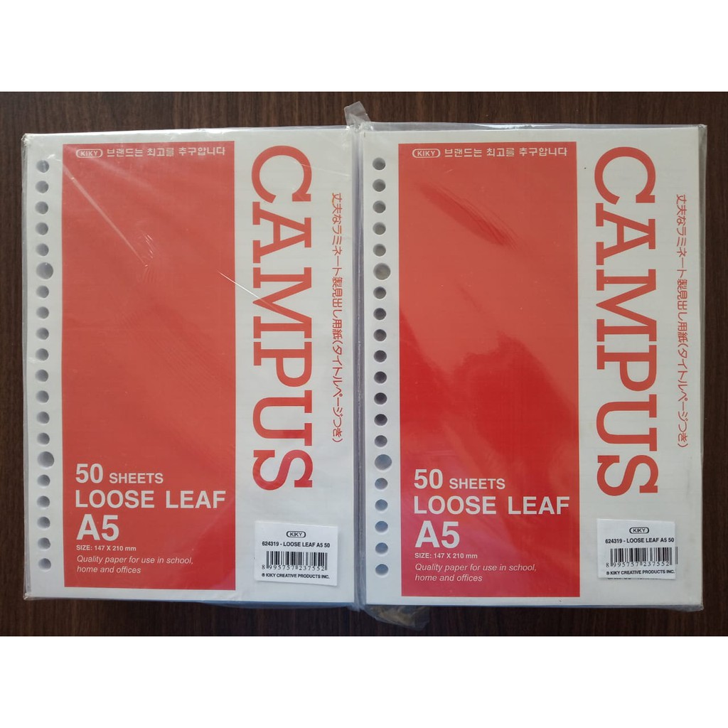 

Loose Leaf A5 Kiky 50