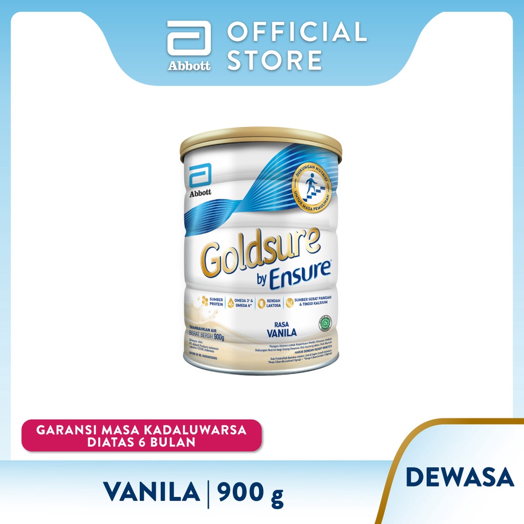 

Goldsure Vanila 900 g Susu Nutrisi Dewasa - Adult Nutrition Powder