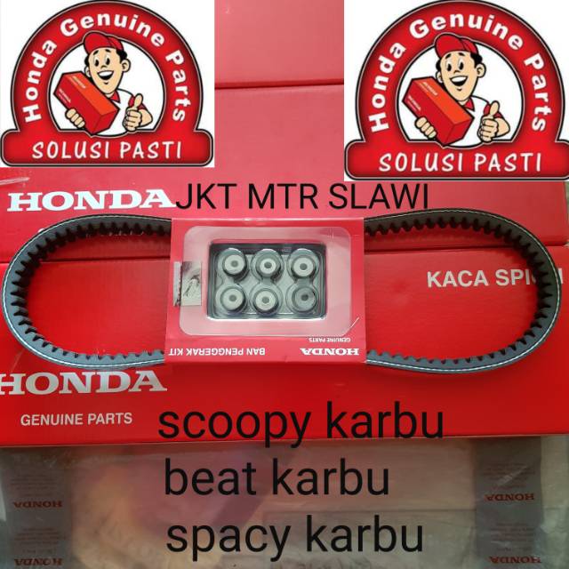 Vanbelt set beat karbu dan scoopy ori Honda