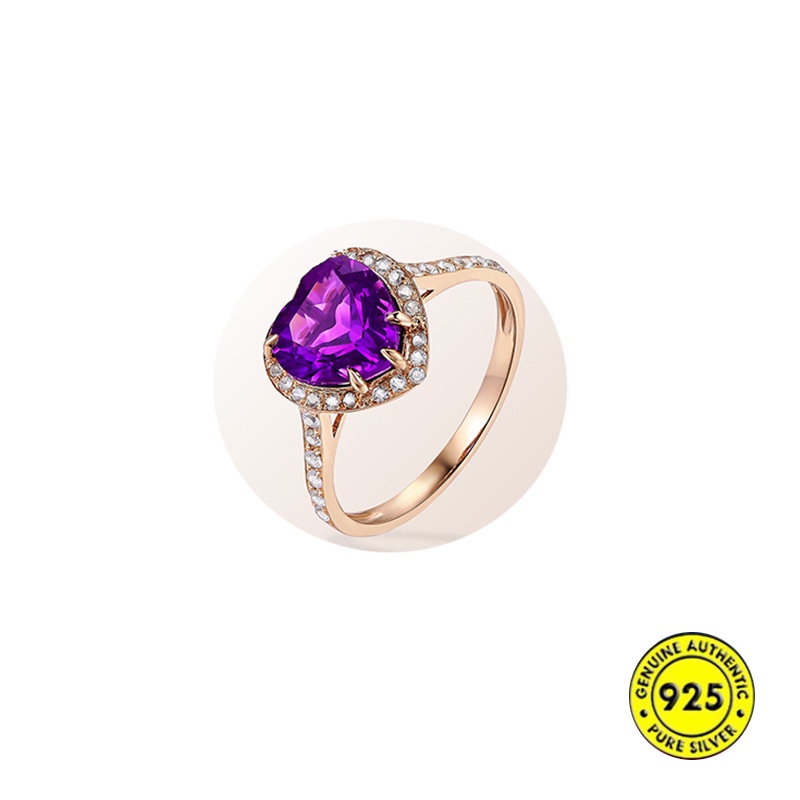 Cincin Rose Gold 18k Mewah Untuk Wanita