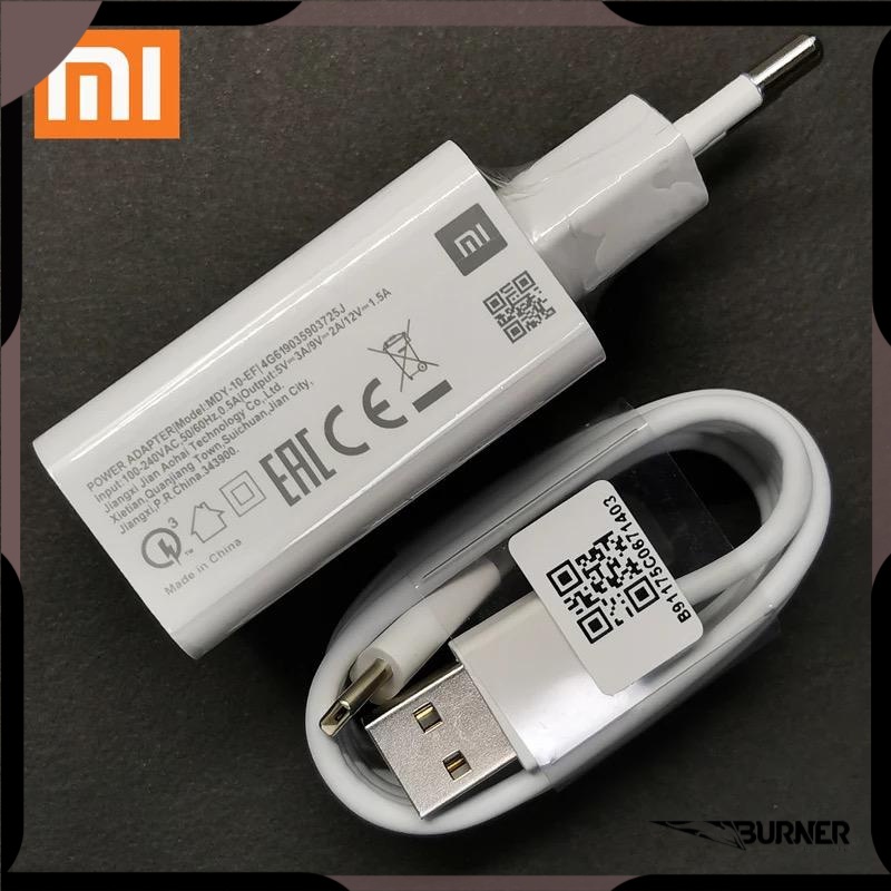 CHARGER XIAOMI FAST CHARGING ANDROID QUALCOMM 3.0 PENGECAS WITH KABEL DATA TYPE C