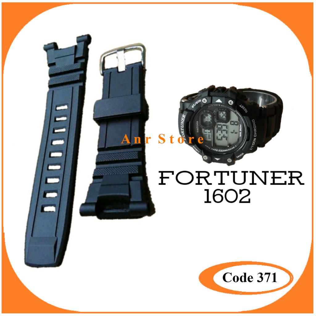 Tali Jam Tangan Fortuner AD-1602 AD1602 AD 1602 Dual Time Free Pen