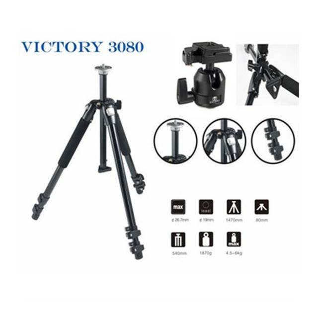 Tripod Victory 3080 + Ballhead + Bag