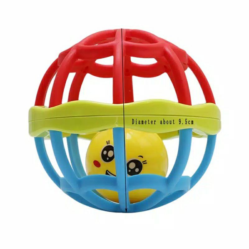 Gigitan bola kerincingan bayi, baby Rattle teether ball