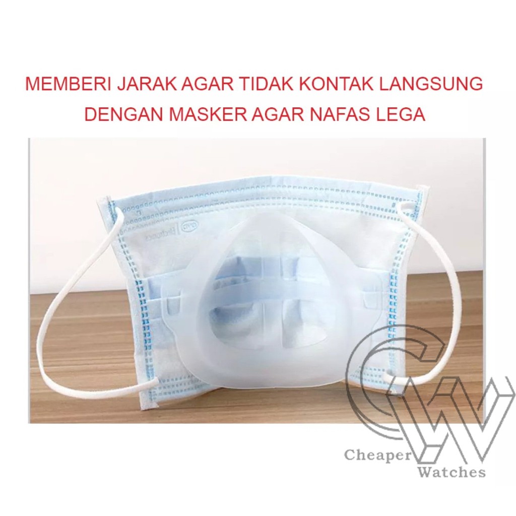 Cheaper-Peyangga Masker Pelindung Masker Mulut Anti Pengap Bracket Mask Termurah 1L/12pcs