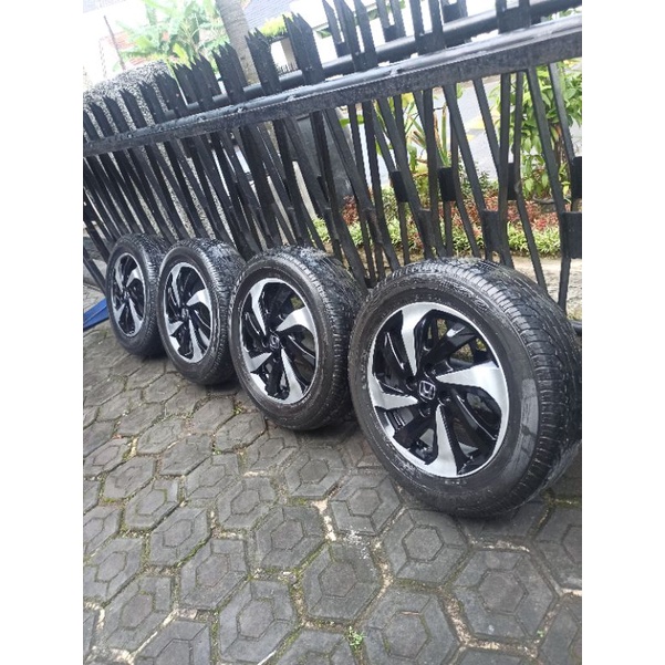 4 Velg R15 PCD 100+Ban 185/65 mobilio RS brio Jazz yaris civic genio ferio freed aveha nova wonder lancer