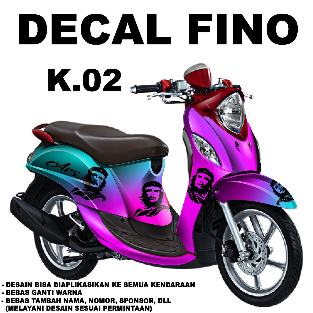 Jual Stiker Fino Decal Full Body motor Fino k.02 | Shopee Indonesia