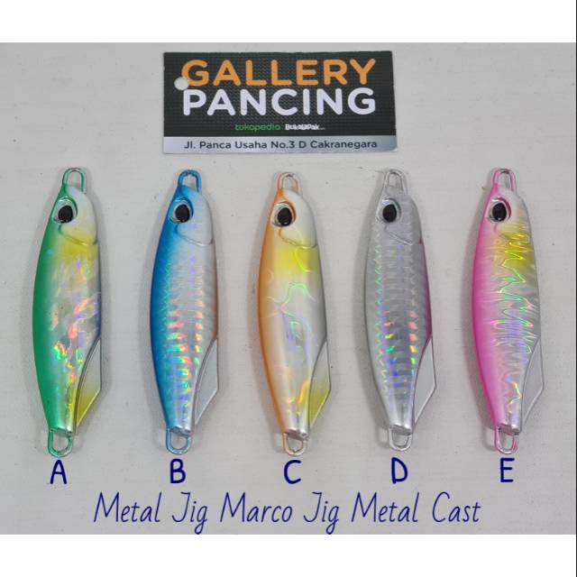 Metal Jig Marco Jig Metal Cast 60g
