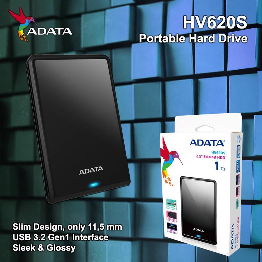 HDD Eksternal Portable 2,5INCH SLIM 1TB ADATA