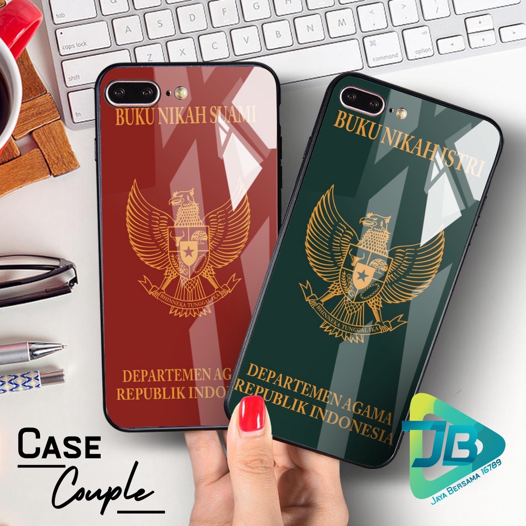 SOFTCASE BACK CASE GLASS KACA COUPLE OPPO VIVO XIAOMI SAMSUNG REALME IPHONE ALL TYPE JB4868