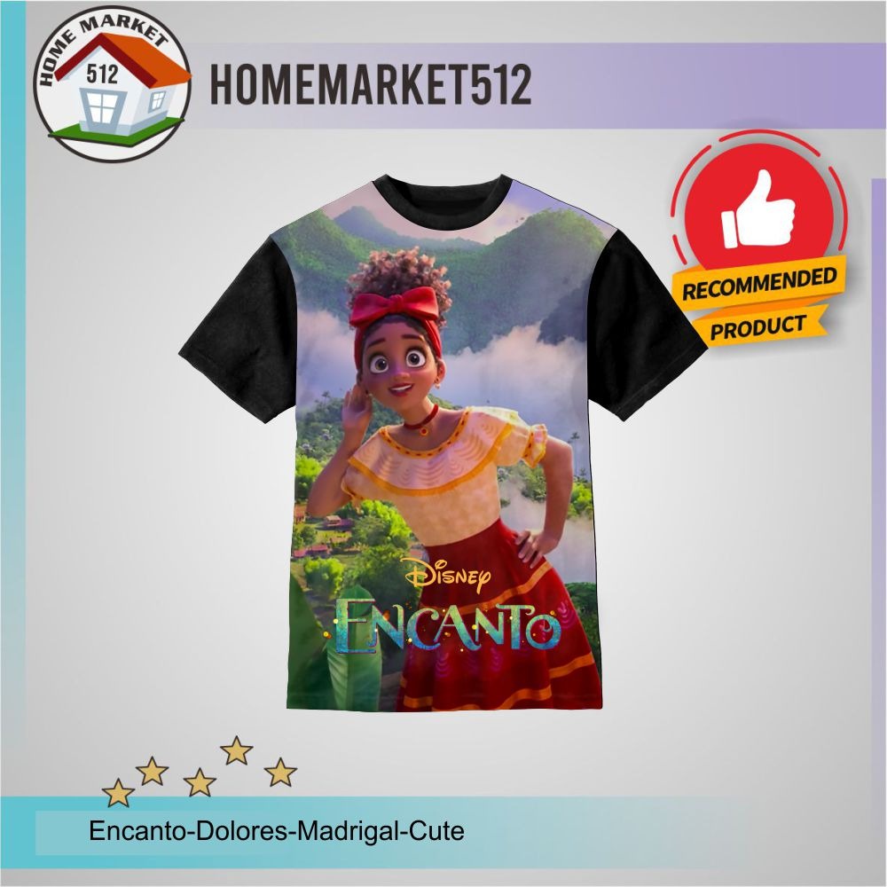 Kaos Pria Encanto Dolores Madrigal Cute Kaos Pria Dan Wanita Dewasa Big Size | HOMEMARKET512