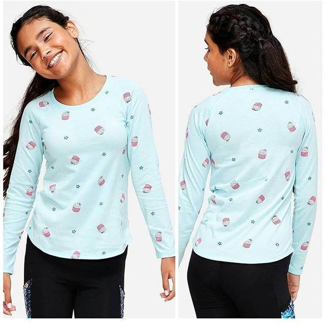 Baju Kaos Lengan Panjang Anak Cewek Justice