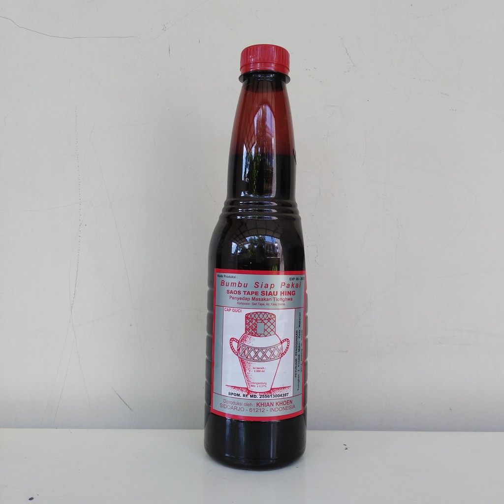 

Saos Tape Siau Hing / Penyedap Makanan / Arak Masak Cap Guci 600 ml