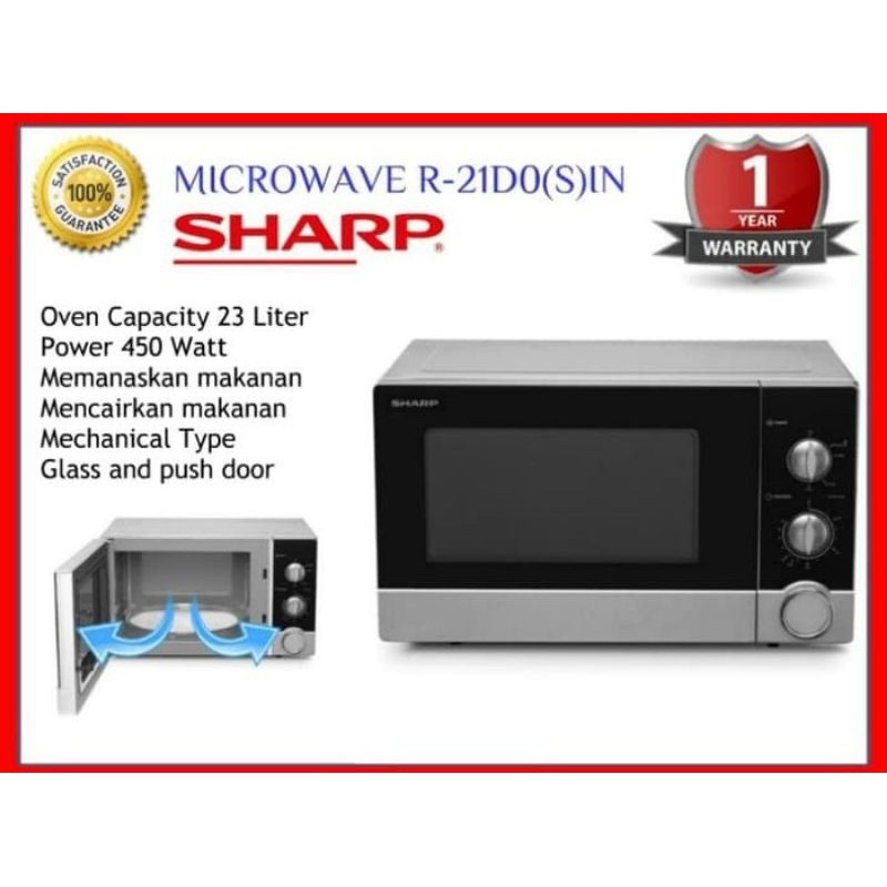 Microwave Oven Sharp 23 Liter R-21D0(S)-IN (Khusus Kota Jambi)